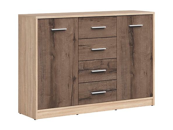 Prostorná komoda s dvířky a šuplíky do obývacího pokoje Nepo Plus - Black Red White - BRW
Prostorná komoda s dvířky a šuplíky do obývacího pokoje Nepo Plus - Black Red White - BRW