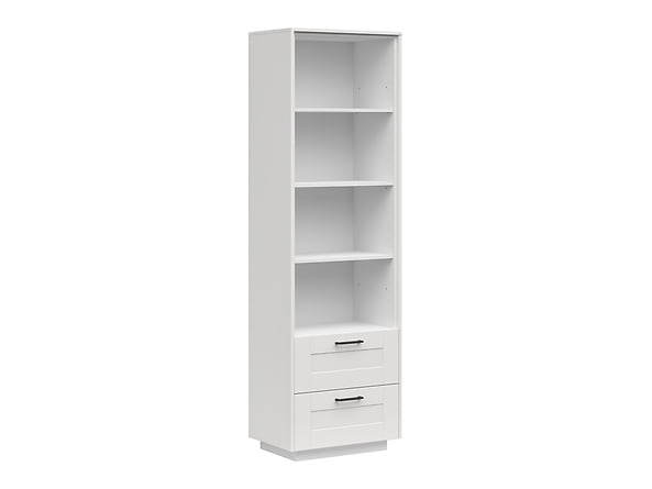 Vysoký regál s otevřenými výklenky, zásuvkami a ozdobným rámem do obývacího pokoje FL Smart - Black Red White - BRW
Vysoký regál s otevřenými výklenky, zásuvkami a ozdobným rámem do obývacího pokoje FL Smart - Black Red White - BRW