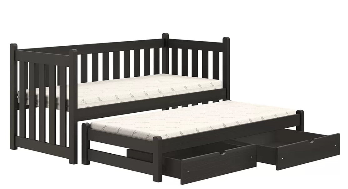 Postel s přídavnou postelí a úložnými prostory do dětského pokoje Snow 80x200 - Meble Bogart
Postel s přídavnou postelí a úložnými prostory do dětského pokoje Snow 80x200 - Meble Bogart