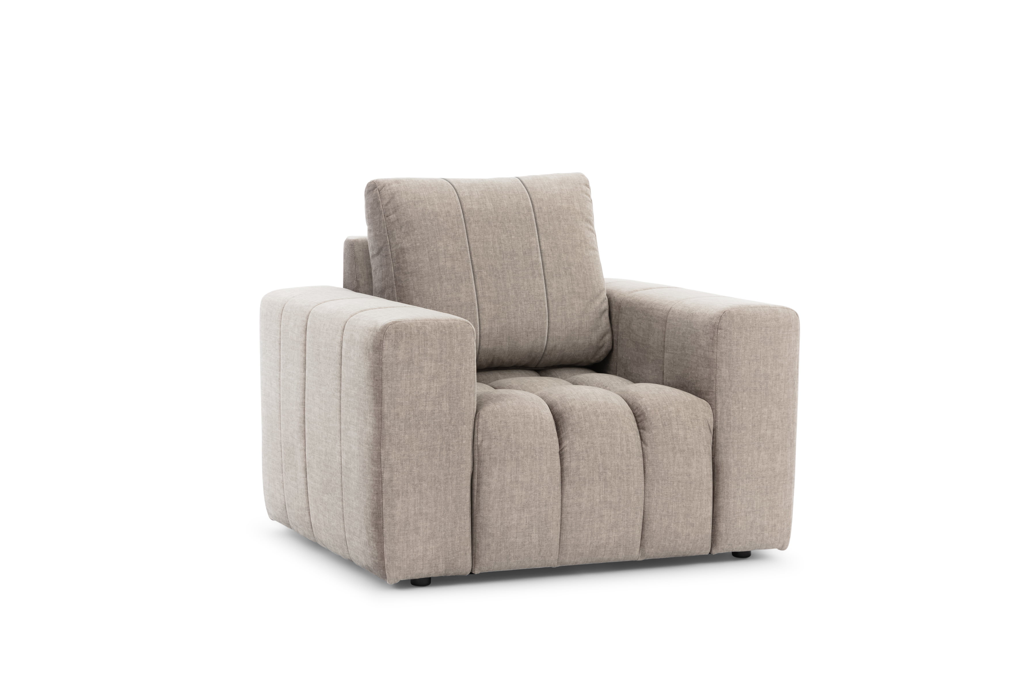Elegantní čalouněné křeslo s prošíváním do obývacího pokoje Oviedo - Meble Bogart