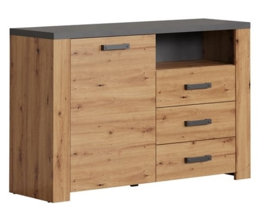 Praktická komoda se zásuvkami a skříňkou do obývacího pokoje nebo předsíně Follow - Mebelbos
Praktická komoda se zásuvkami a skříňkou do obývacího pokoje nebo předsíně Follow - Mebelbos