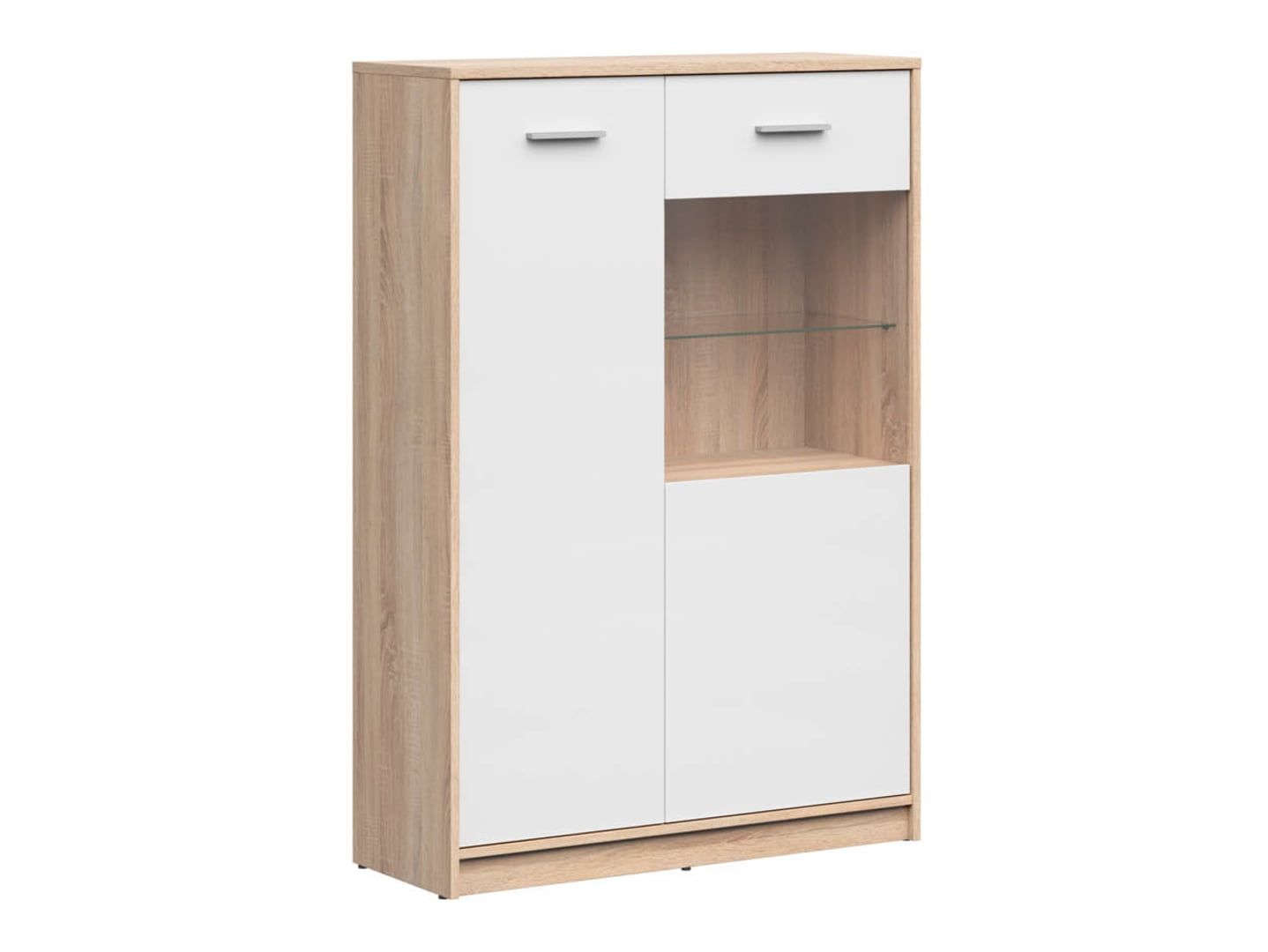 Dvoudveřová prosklená vitrína do obývacího pokoje Nepo Plus - Black Red White - BRW
Dvoudveřová prosklená vitrína do obývacího pokoje Nepo Plus - Black Red White - BRW
