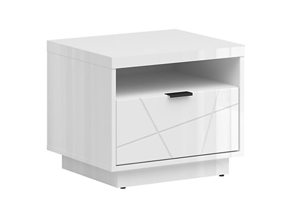 Moderní noční stolek se zásuvkou a výklenkem pod deskou stolu do ložnice Forn - Black Red White - BRW
Moderní noční stolek se zásuvkou a výklenkem pod deskou stolu do ložnice Forn - Black Red White - BRW