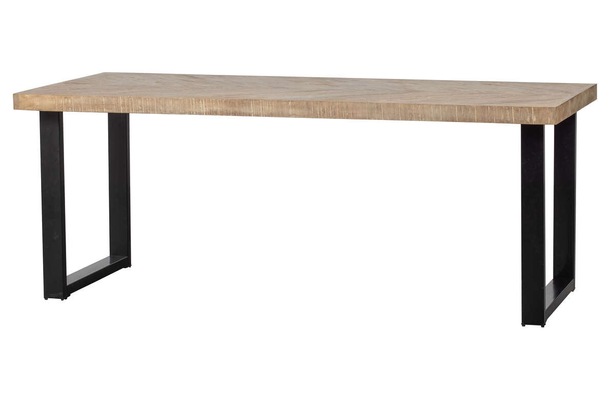 Stůl z mangového dřeva Tablo 200x90 se vzorem rybí kosti a nohami ve tvaru U - Woood
Stůl z mangového dřeva Tablo 200x90 se vzorem rybí kosti a nohami ve tvaru U - Woood