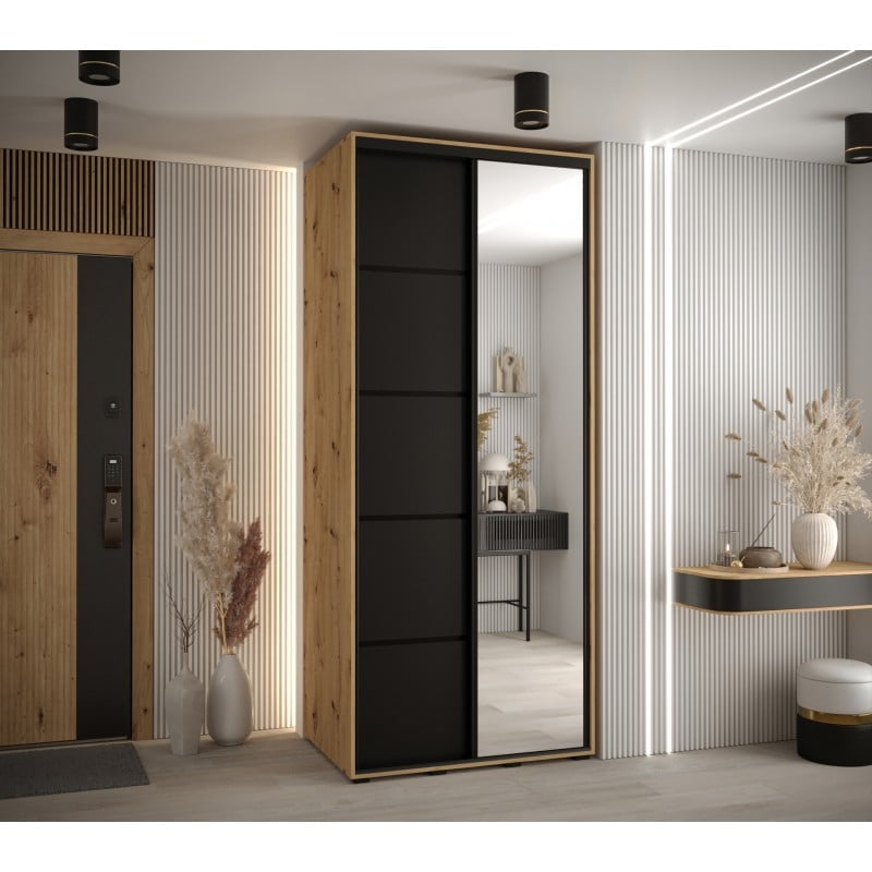 Skříň s posuvnými dveřmi a zrcadlem Davos 5 120, hloubka 60 cm - Abiks Meble
Skříň s posuvnými dveřmi a zrcadlem Davos 5 120, hloubka 60 cm - Abiks Meble