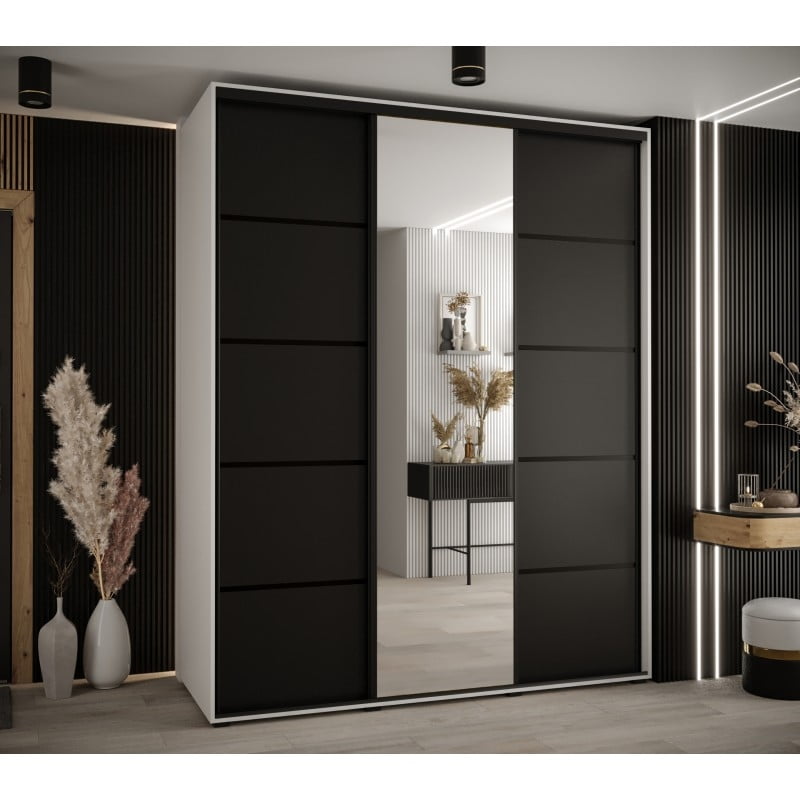 Skříň s posuvnými dveřmi a zrcadlem Davos 5 190, hloubka 60 cm - Abiks Meble
Skříň s posuvnými dveřmi a zrcadlem Davos 5 190, hloubka 60 cm - Abiks Meble
