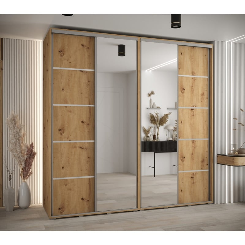 Skříň s posuvnými dveřmi a zrcadlem Davos 5 240, hloubka 60 cm - Abiks Meble
Skříň s posuvnými dveřmi a zrcadlem Davos 5 240, hloubka 60 cm - Abiks Meble