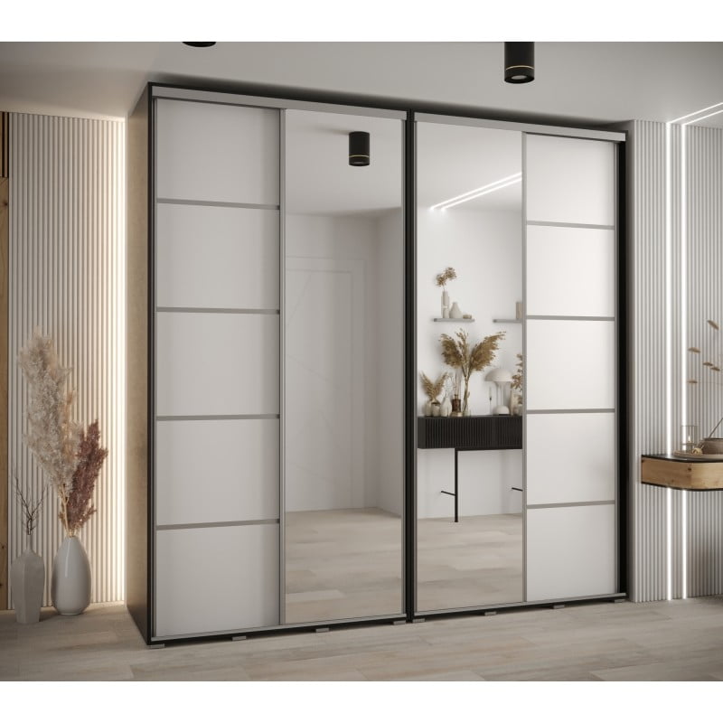 Skříň s posuvnými dveřmi a zrcadlem Davos 5 240, hloubka 60 cm - Abiks Meble
Skříň s posuvnými dveřmi a zrcadlem Davos 5 240, hloubka 60 cm - Abiks Meble