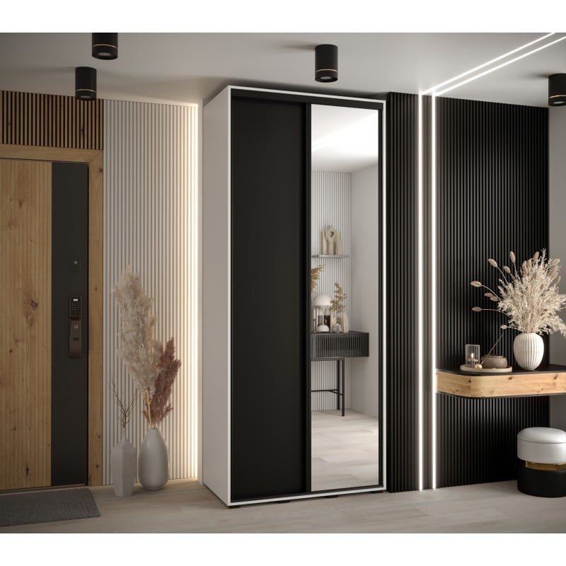 Šatní skříň s posuvnými dveřmi a zrcadlem vysoká Davos 3 120 hloubka 45 cm - Abiks Meble
Šatní skříň s posuvnými dveřmi a zrcadlem vysoká Davos 3 120 hloubka 45 cm - Abiks Meble