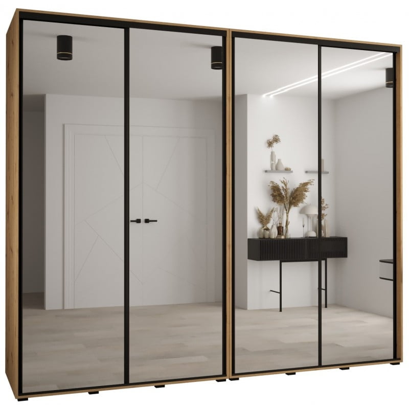 Vysoká šatní skříň s posuvnými dveřmi a zrcadlem Davos 2 280, hloubka 60 cm, výška 235,2 cm - Abiks Meble
Vysoká šatní skříň s posuvnými dveřmi a zrcadlem Davos 2 280, hloubka 60 cm, výška 235,2 cm - Abiks Meble
