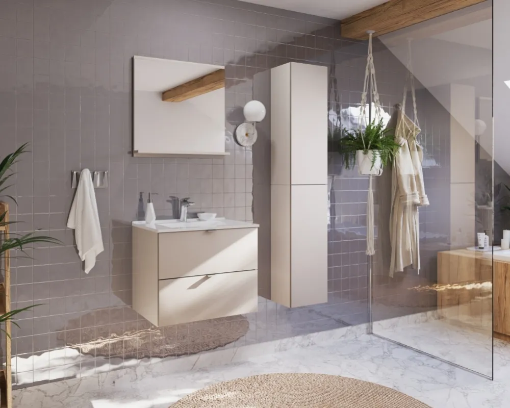 Koupelnový nábytkový set Dalia Cashmere s umyvadlem