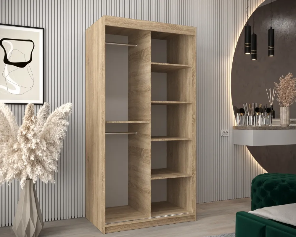 Posuvná skříň se zrcadlem Promo T2 120