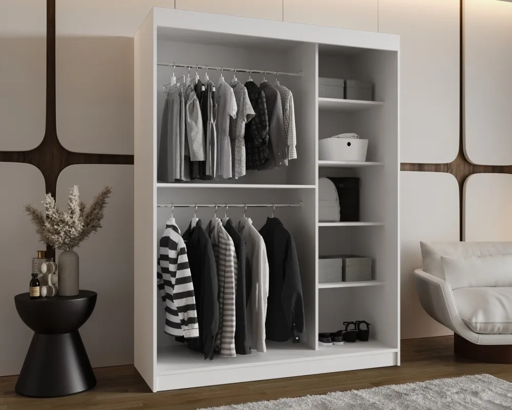 Šatní skříň s posuvnými dveřmi Glossy 150 cm
