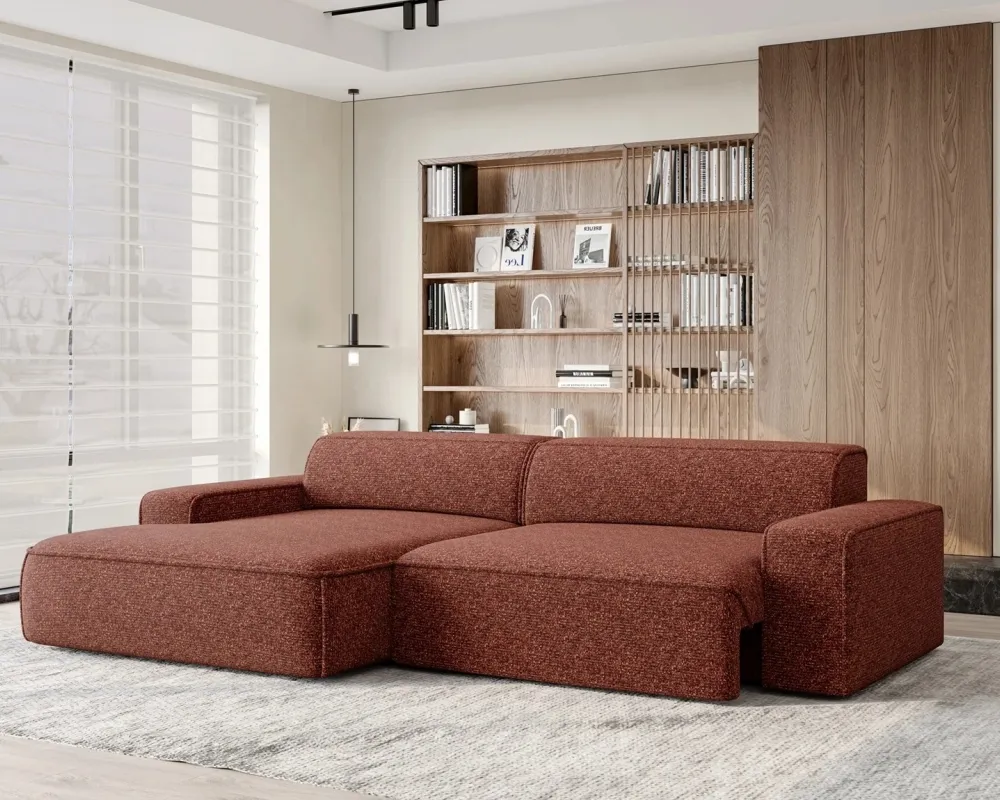 Narożnik Nube S lewostronny z elektrycznie wysuwanym siedziskiem