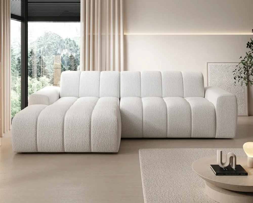 Narożnik Fabio S lewostronny z elektrycznie wysuwanym siedziskiem