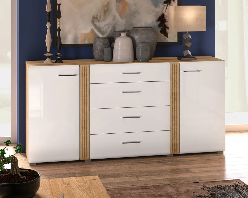 Komoda s dvířky a zásuvkami do obývacího pokoje Adagio