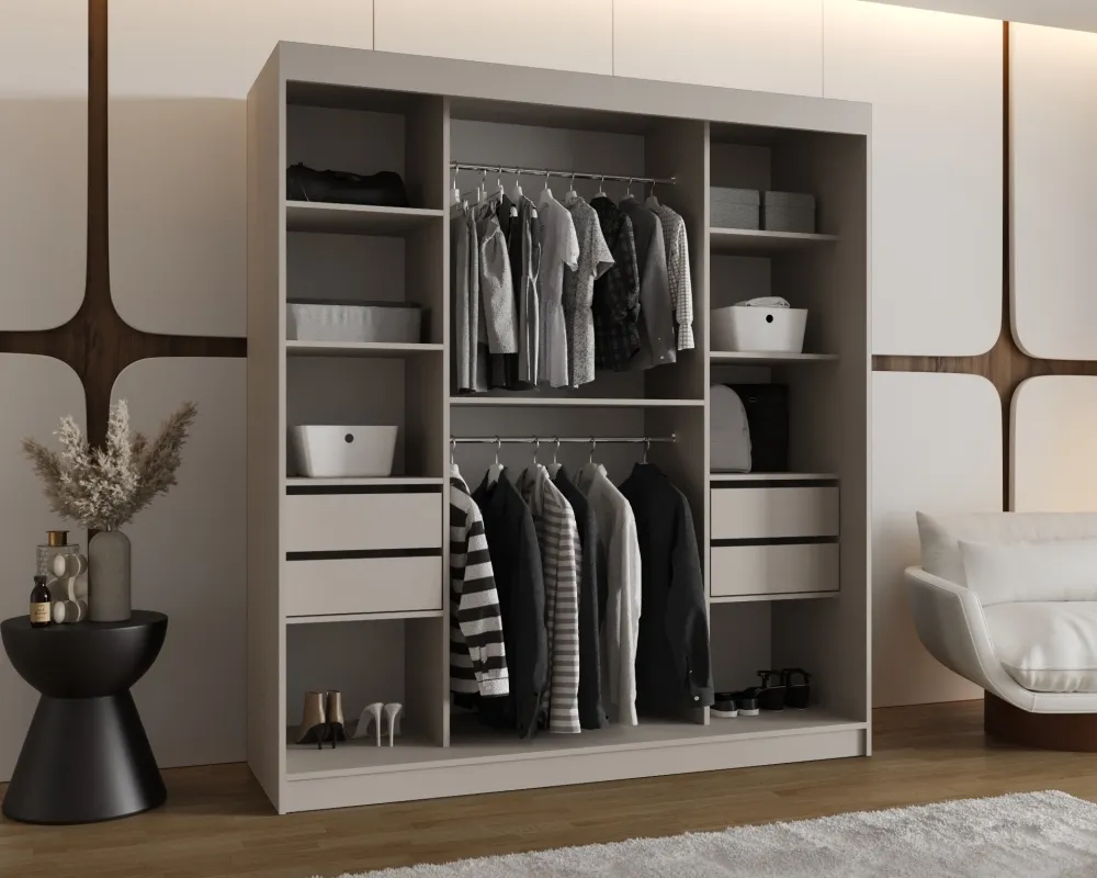 Šatní skříň s posuvnými dveřmi Vigo 180 cm