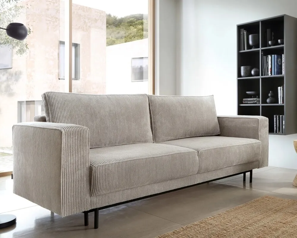 Sofa 3-osobowa Modo z funkcją spania typu DL oraz pojemnikiem na pościel