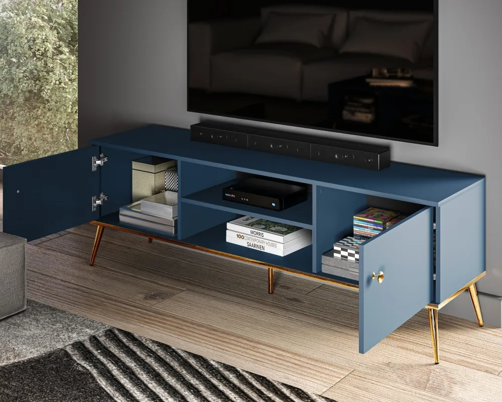 Moderní TV stolek na nožkách do obývacího pokoje Marine