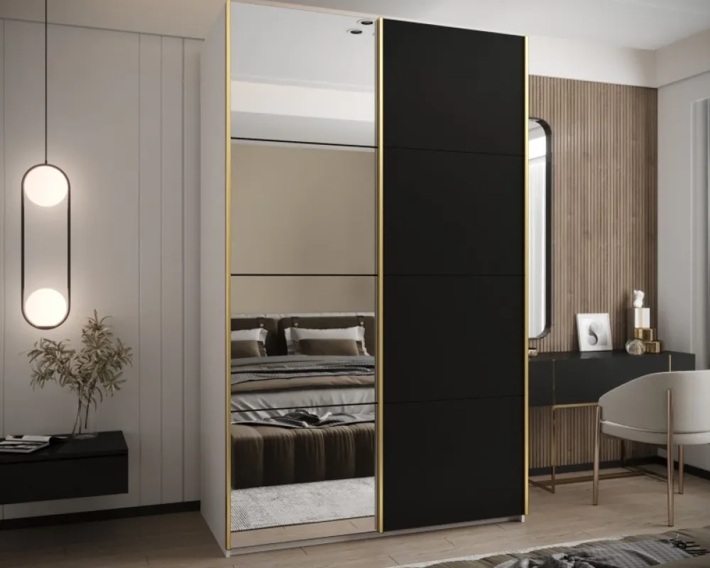 Skriňa s posuvnými dverami so zrkadlom Lux 3 170