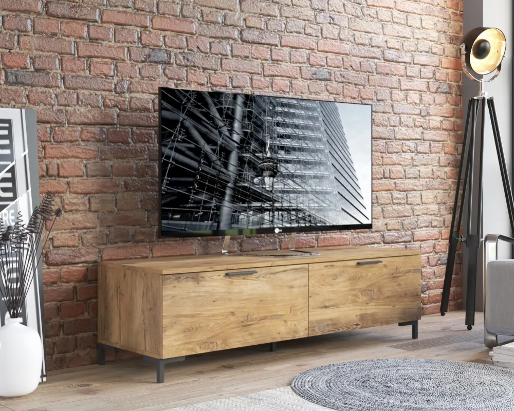Praktický dvoudveřový TV stolek do obývacího pokoje Alternative