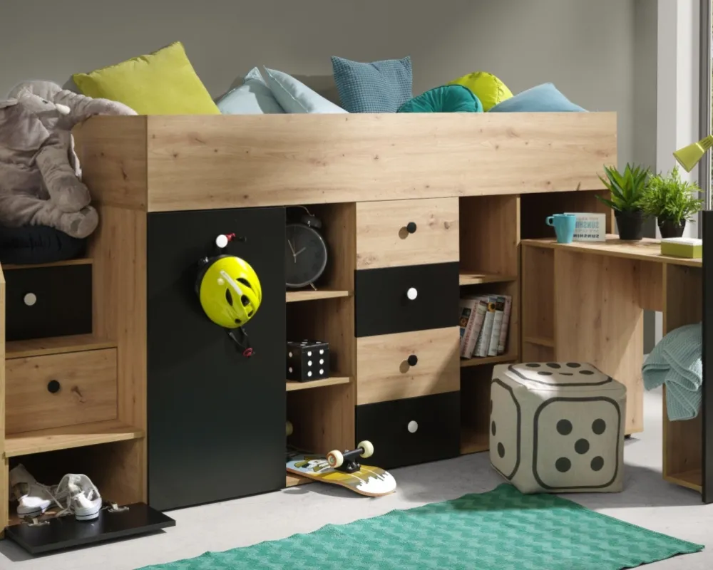 Łóżko piętrowe Smart 3 lewe
