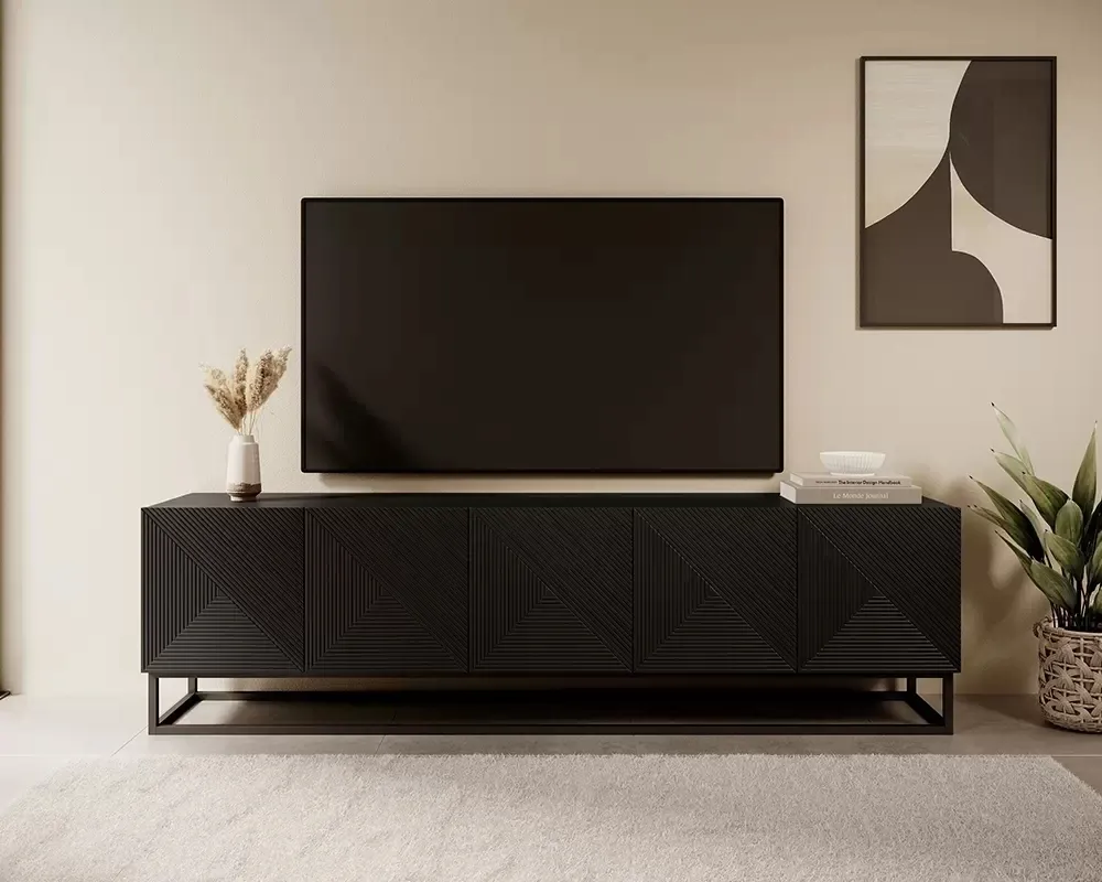 TV stolek Asha 200 na kovovém rámu