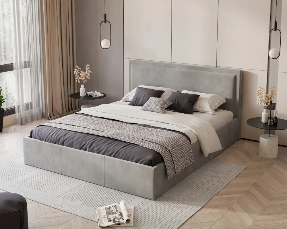 Łóżko tapicerowane Soave 160x200 z podnoszonym stelażem