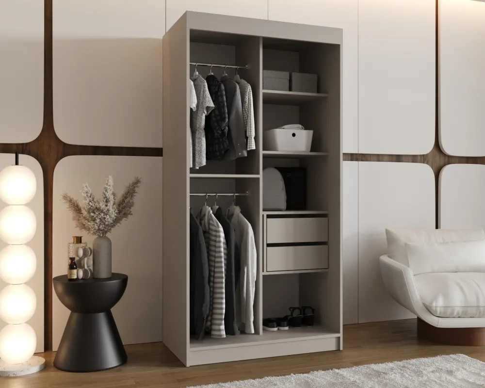 Šatní skříň s posuvnými dveřmi Vigo 120 cm