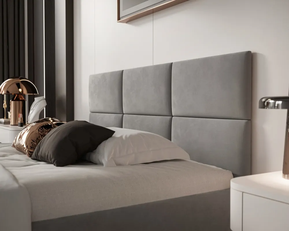Łóżko tapicerowane Porto 120x200 z eleganckim zagłówkiem