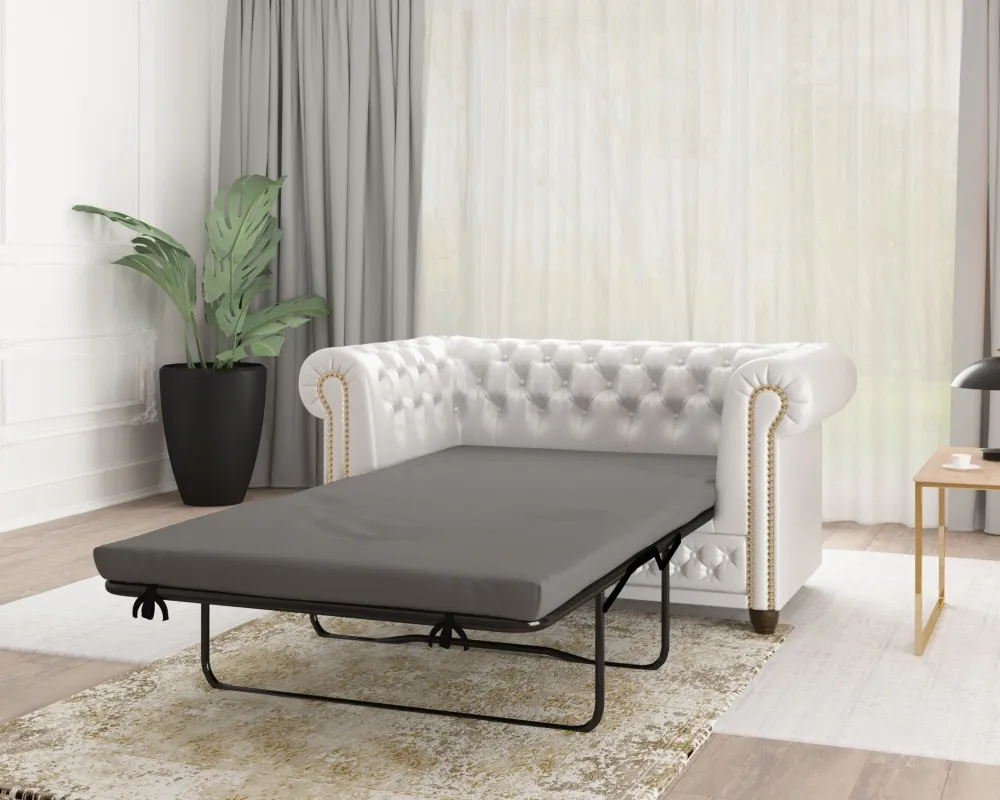 Sofa 2-osobowa Chesterfield York z funkcją spania