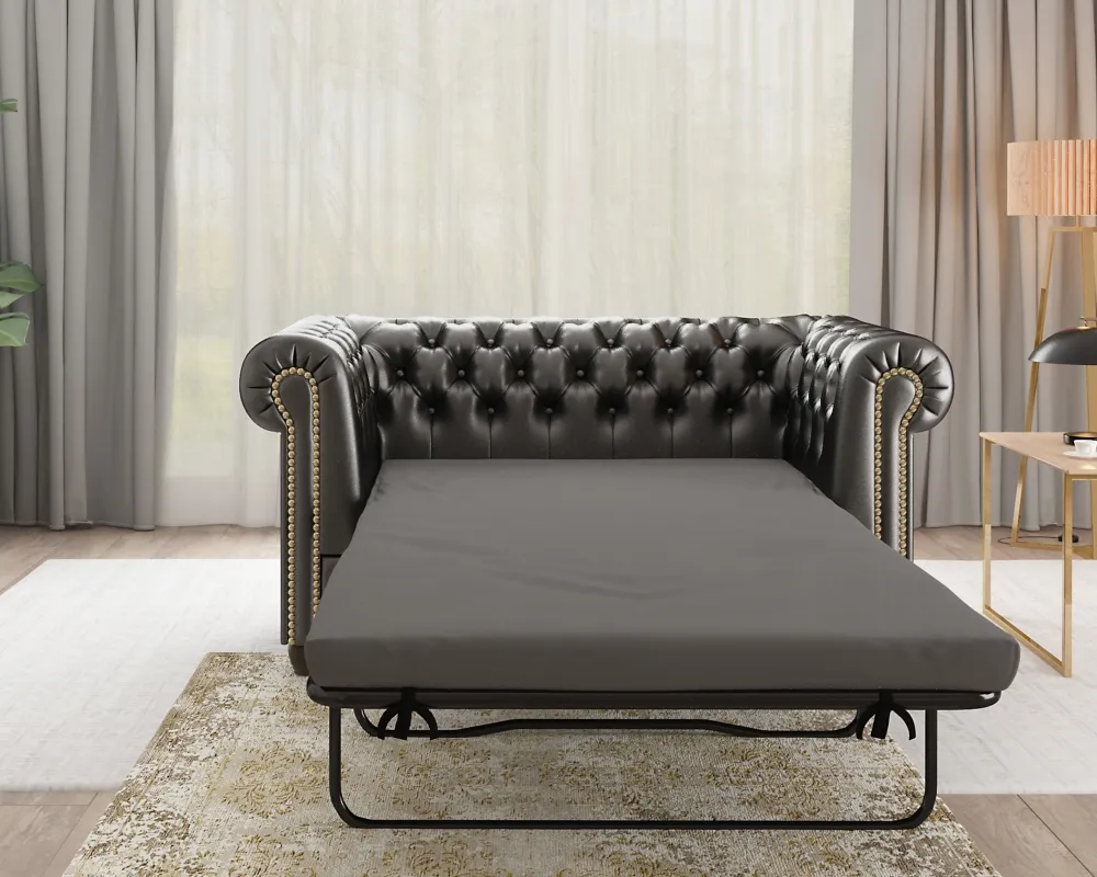 Sofa 2-osobowa Chesterfield York z funkcją spania