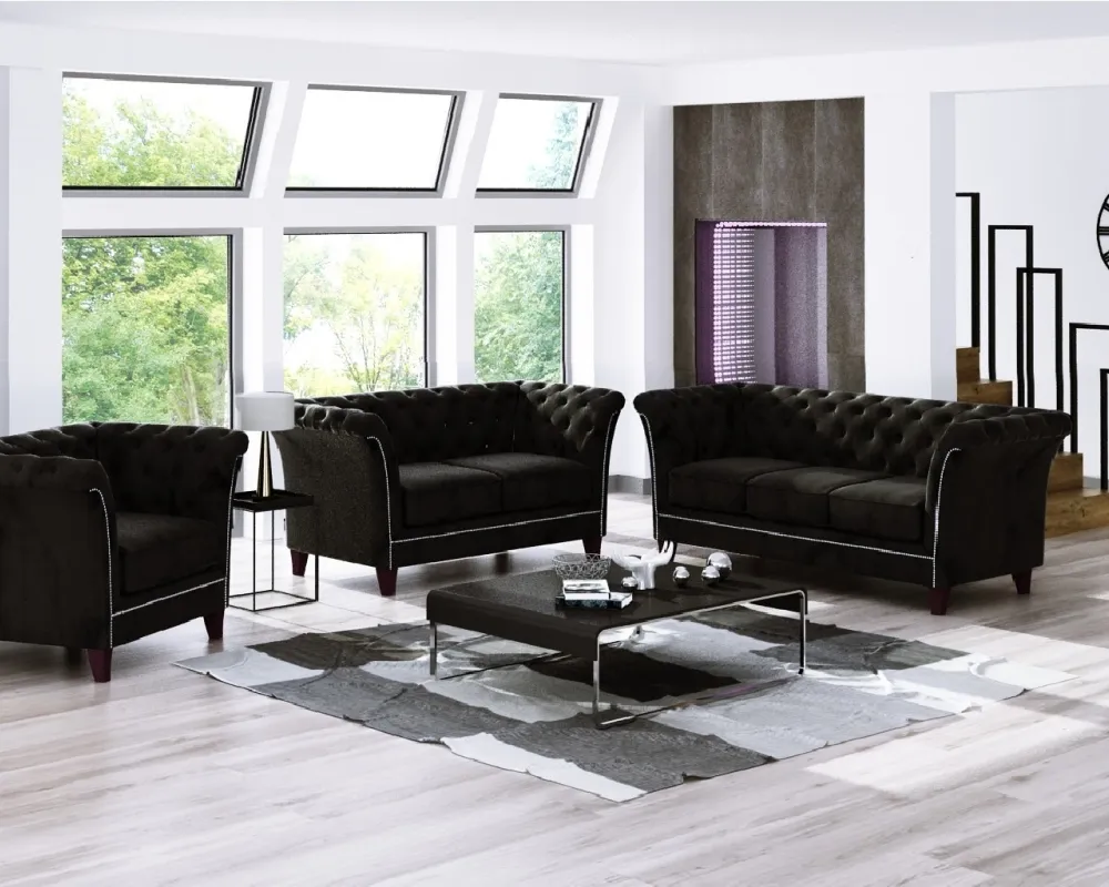 Sofa 3-osobowa Chesterfield Derby