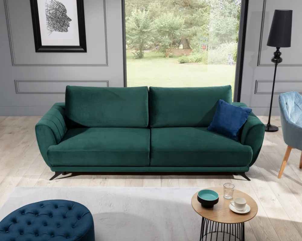 Sofa Megis z funkcją spania i pojemnikiem na pościel