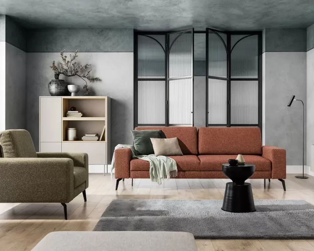 Sofa Elentio z funkcją spania DL i pojemnikiem