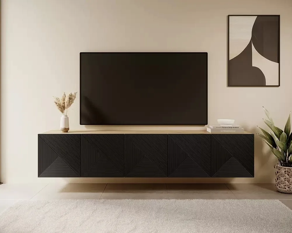 Závěsný TV stolek Asha 200 cm