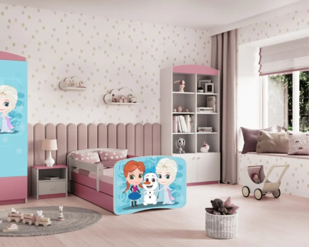 Łóżko Babydreams 140 z szufladą i materacem