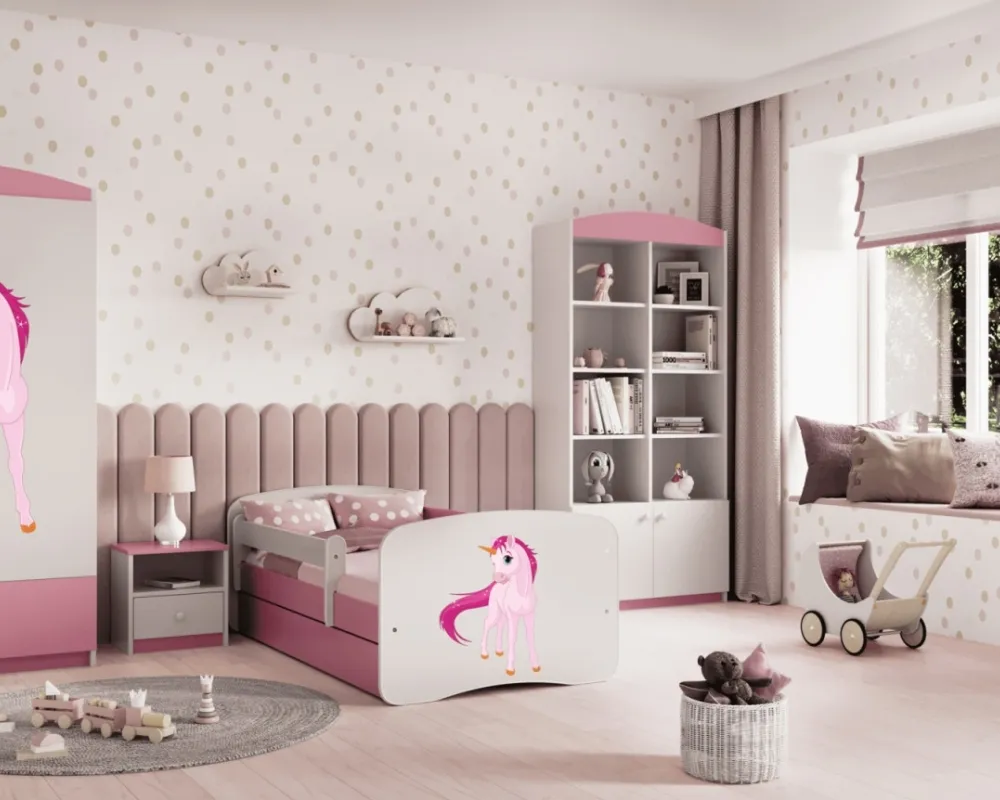 Łóżko Babydreams 140 z materacem lateksowym