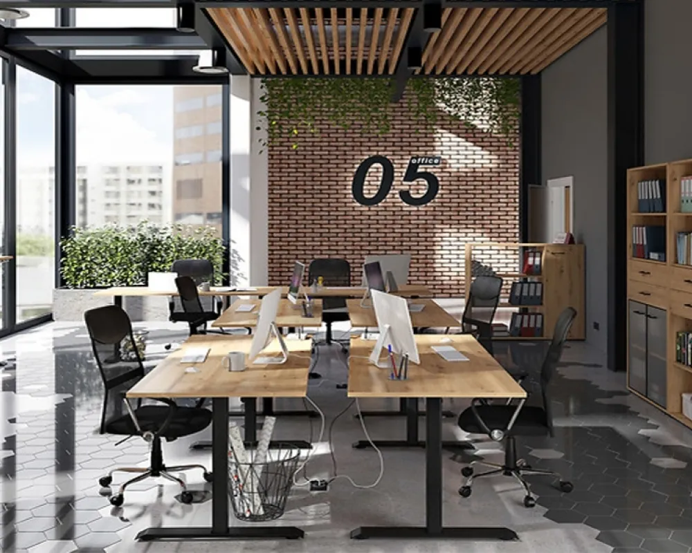 Otevřený regál se zásuvkami do kanceláře nebo pracovny Space Office