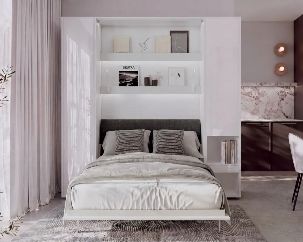 Półkotapczan elektryczny pionowy 140 z zagłówkiem Bed Concept