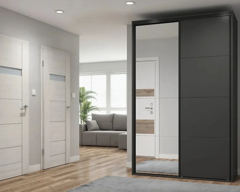 Šatní skříň s posuvnými dveřmi Flex 150 cm