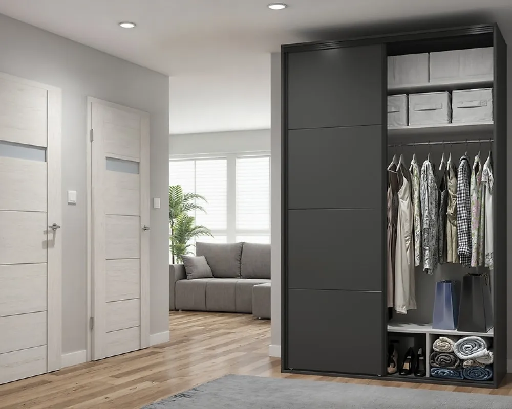 Šatní skříň s posuvnými dveřmi Flex 150 cm