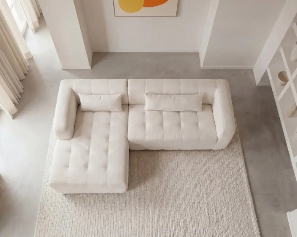 Levostranná rozkládací rohová pohovka Paupiette Small