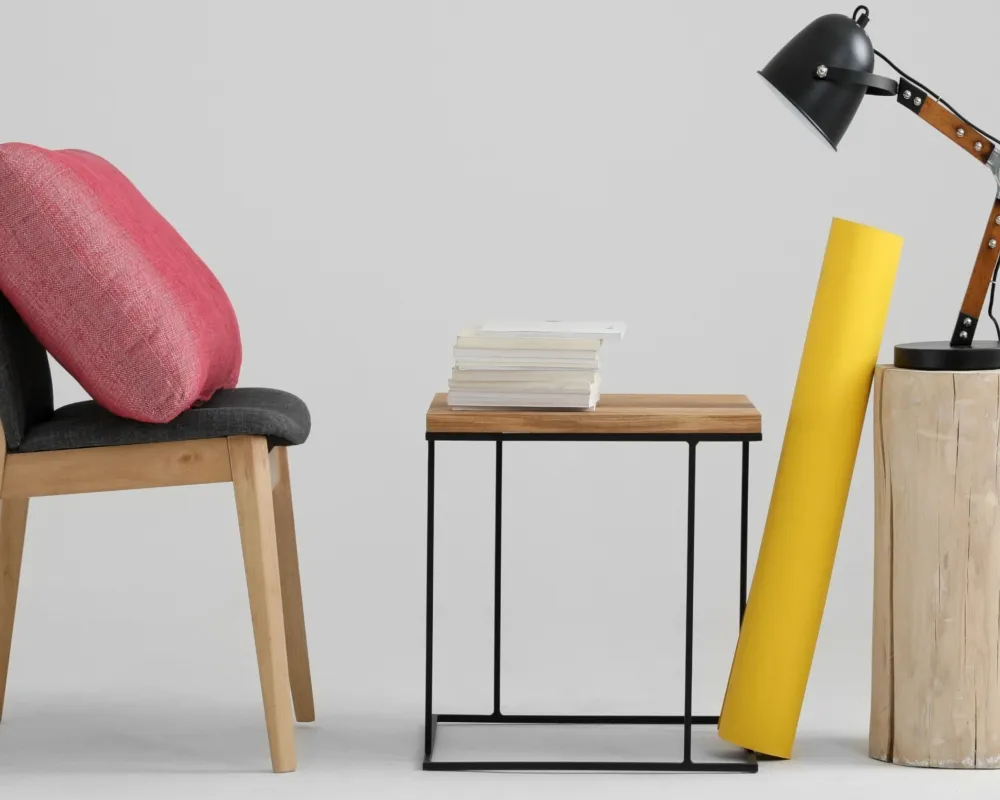 Konferenční stolek na kovových rámech 50 Walt Solid Wood