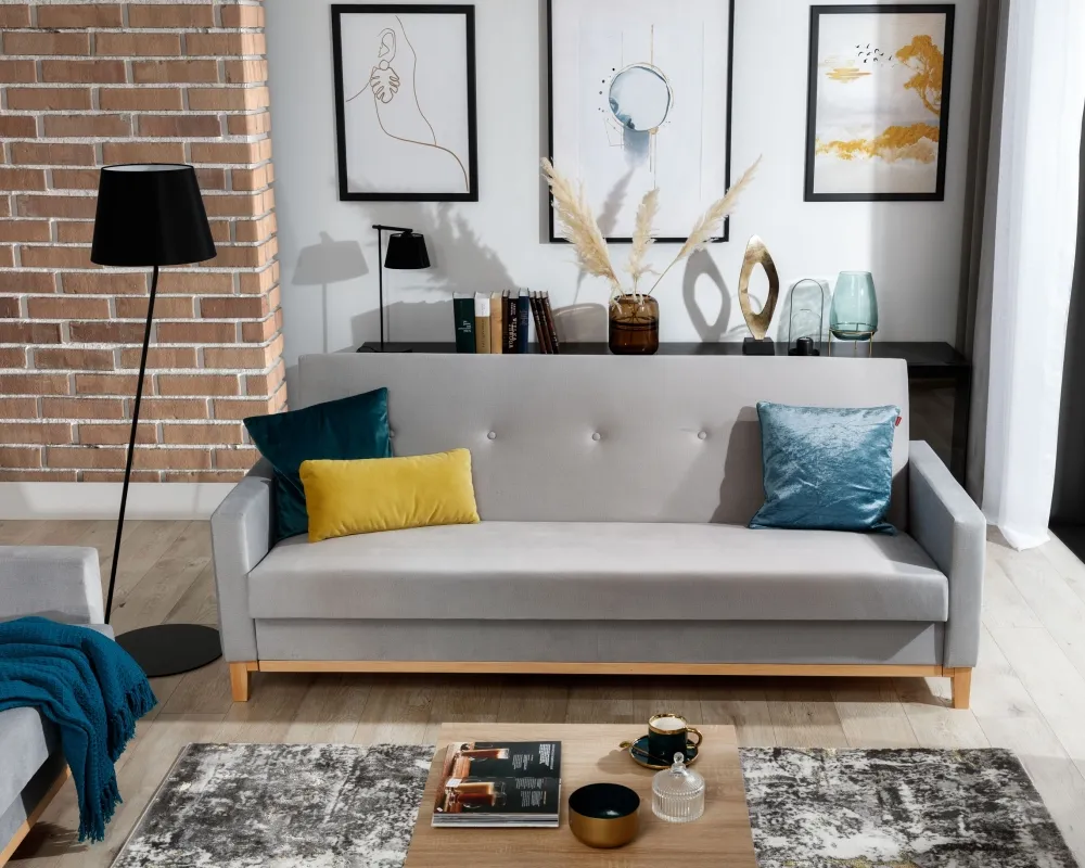 Sofa Selene z funkcją spania i pojemnikiem