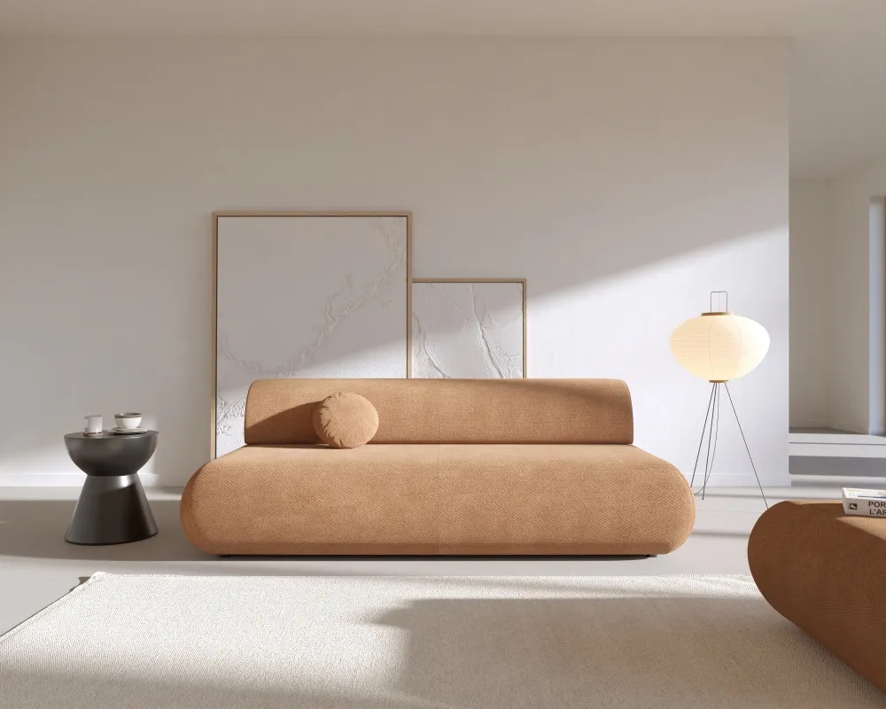 Sofa Puente z funkcją spania typu DL i pojemnikiem