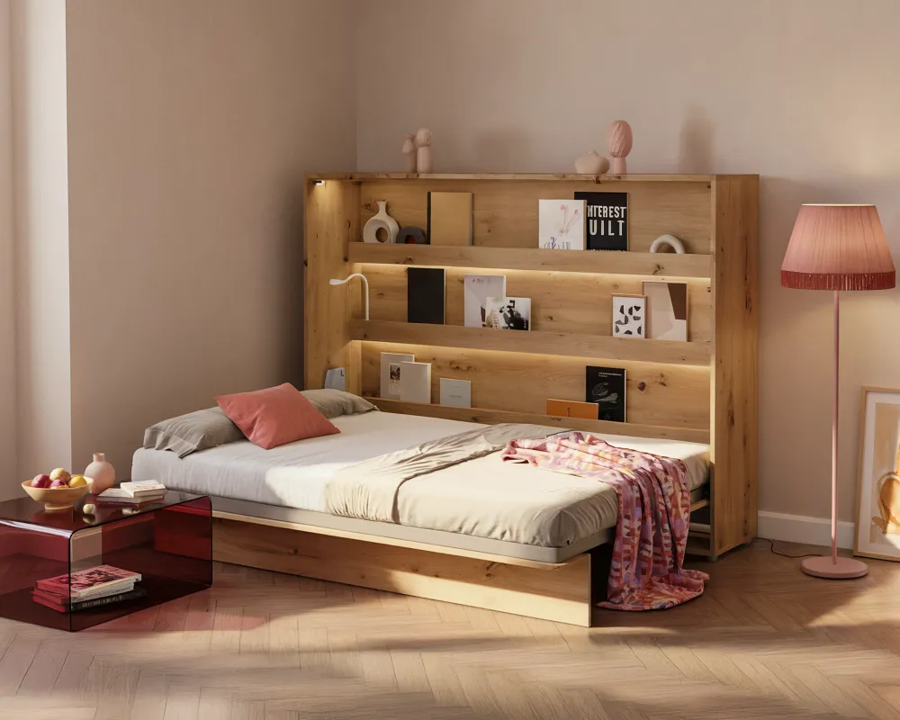 Sklápěcí postel vodorovná 140 Bed Concept