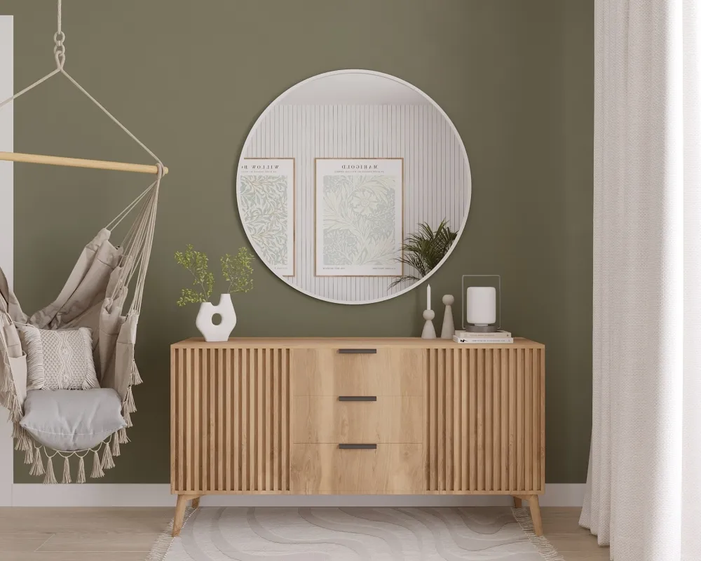 Okrúhle zrkadlo Elistul 80 cm