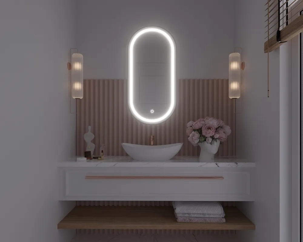 Lustro Robietni L z oświetleniem LED