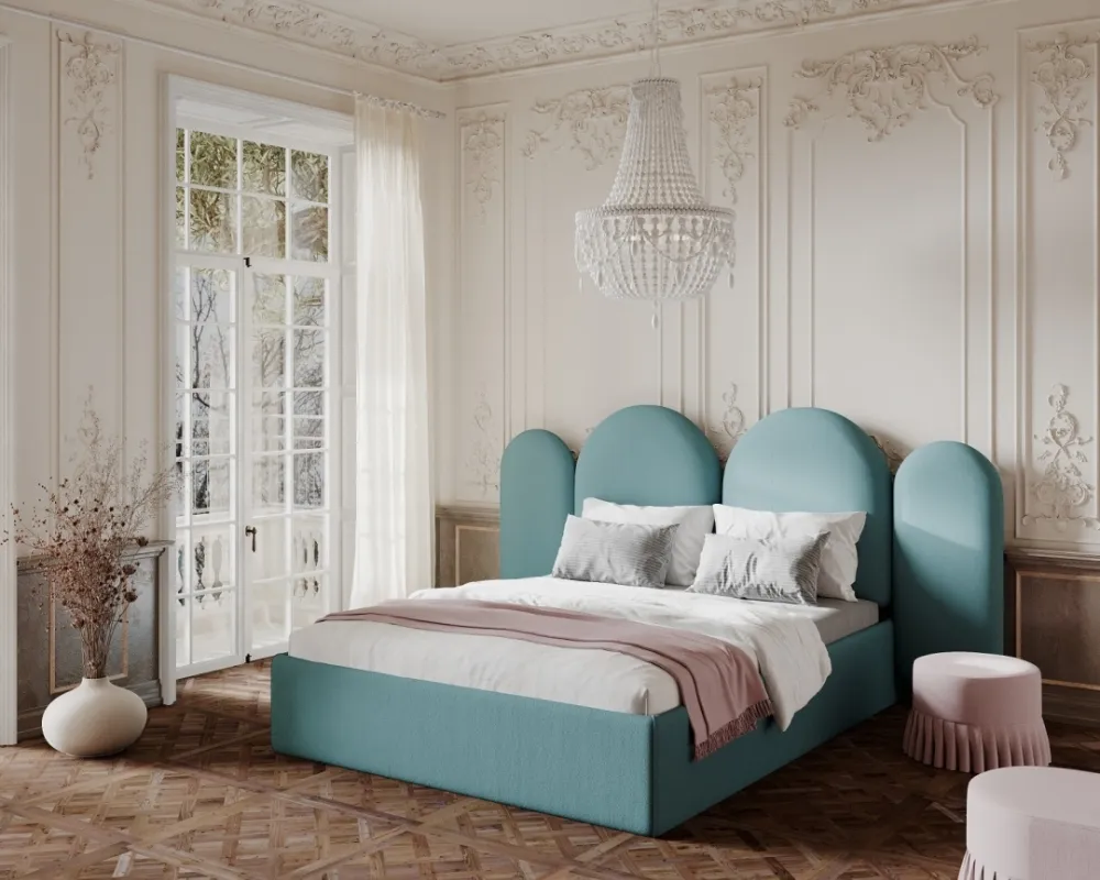 Extravagantní čalouněná postel do ložnice 140 Cloud